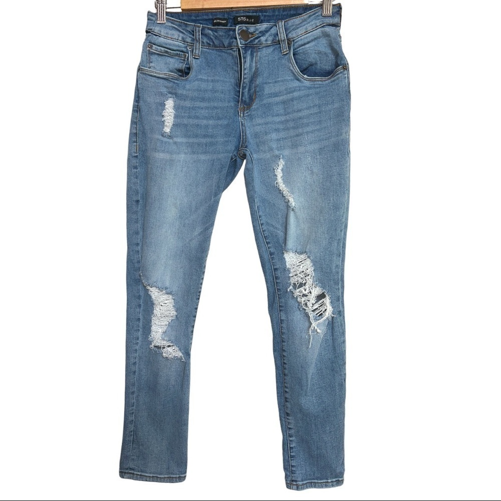 STS BLUE TAYLOR TOMOY STRETCH DISTRESSED DENIM JEANS‎ SIZE 27